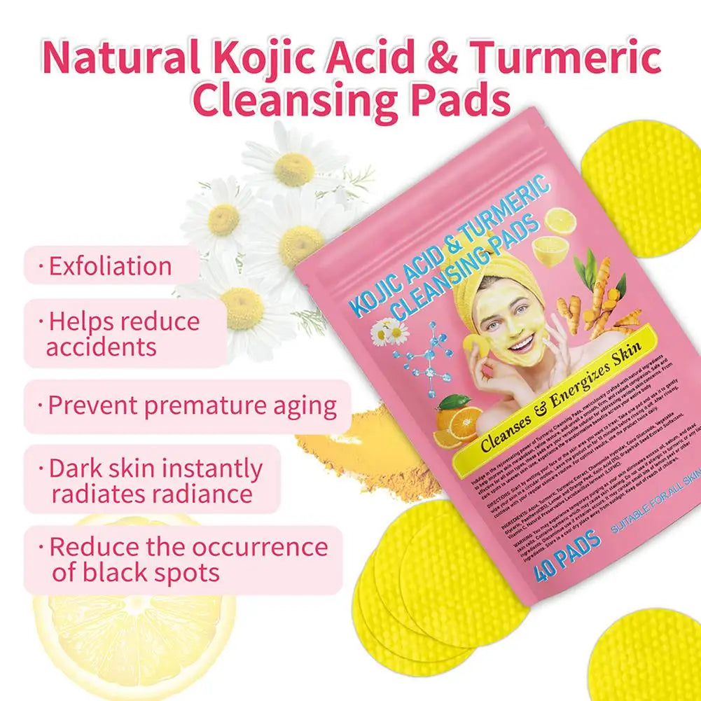 Luxura Pro 40pads Turmeric Kojic Acid Cleansing Pads