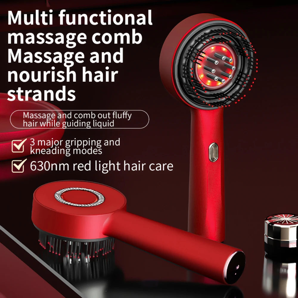 Luxura Pro Electric Massage Comb Blue Red Light Therapy