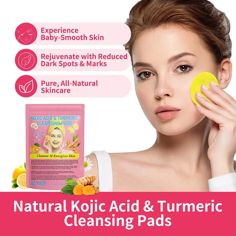 Luxura Pro 40pads Turmeric Kojic Acid Cleansing Pads