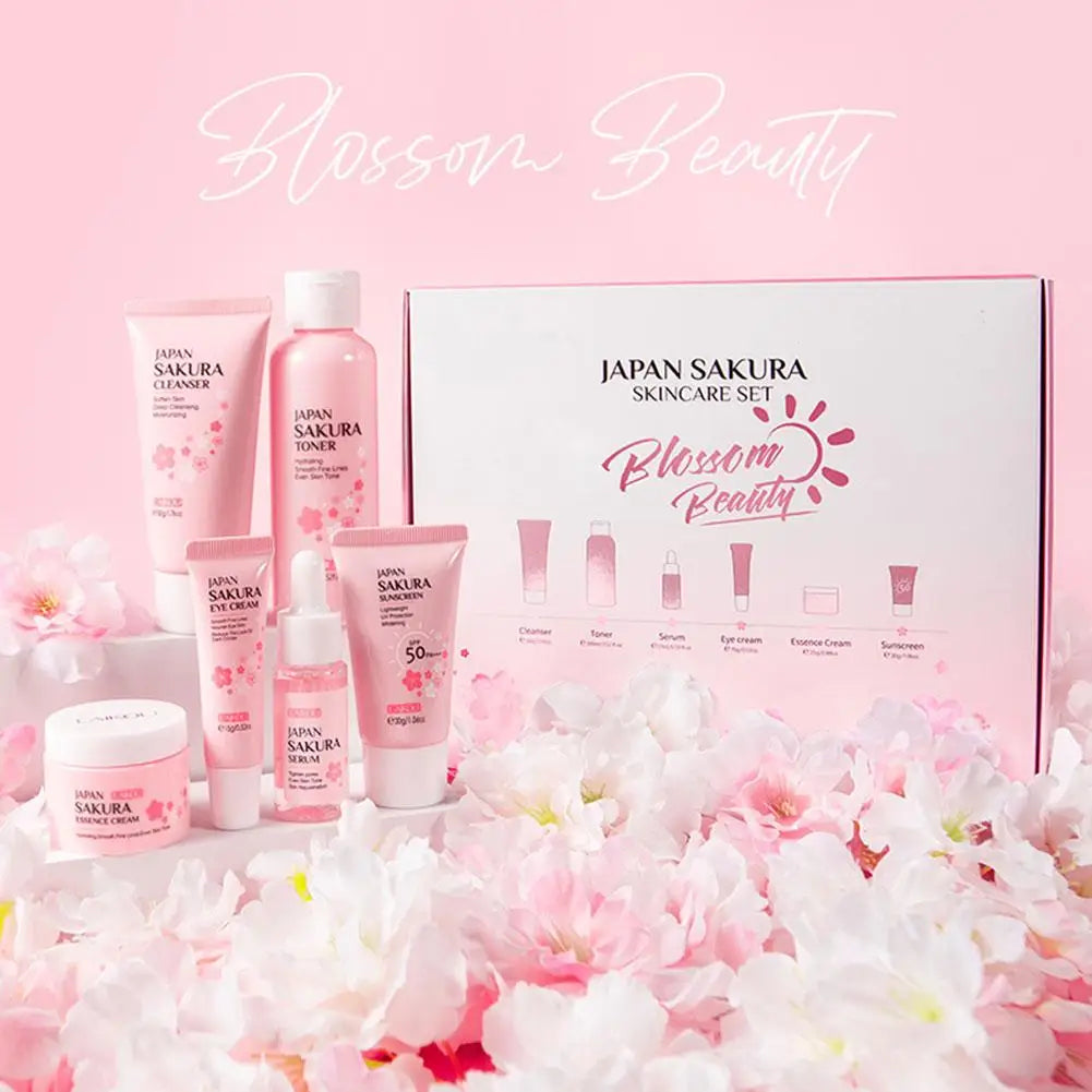 LuxuraPro 6pcs/Set Sakura Skin Care