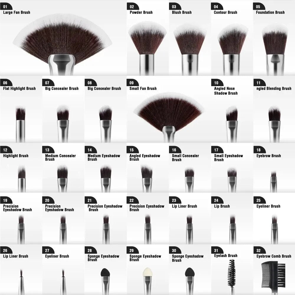 Luxura Pro 13-18PCS Makeup Brush Premium Set