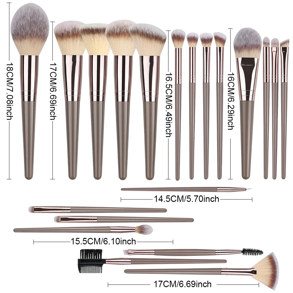 Luxura Pro 3-20Pcs Makeup Brushes Set