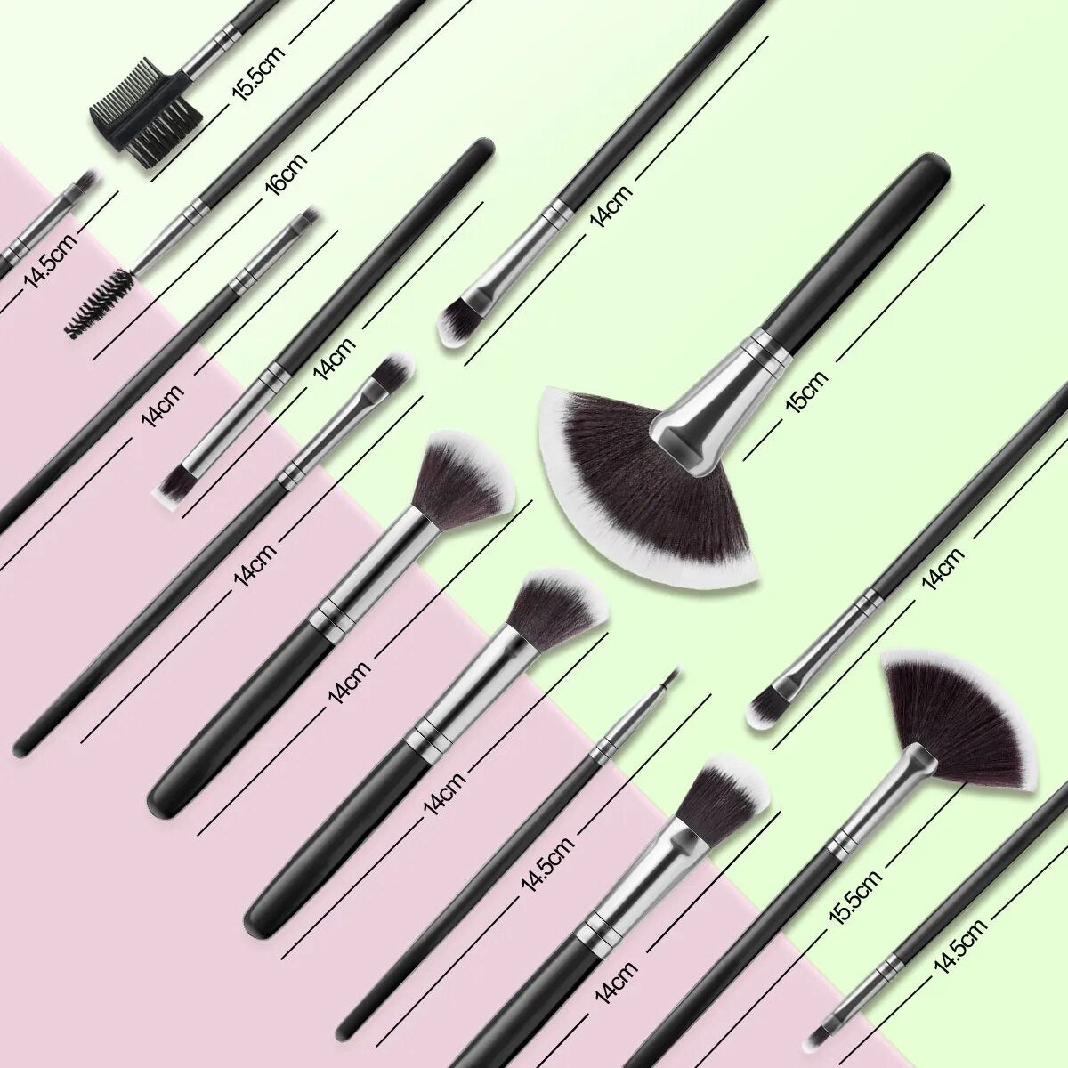 Luxura Pro 13-18PCS Makeup Brush Premium Set