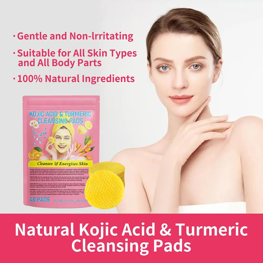 Luxura Pro 40pads Turmeric Kojic Acid Cleansing Pads