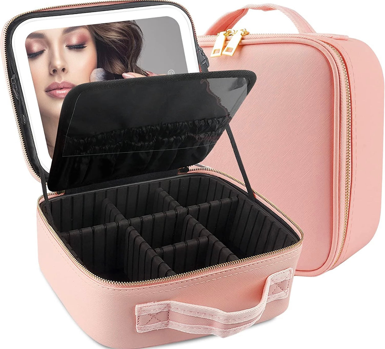 Luxura Pro Removable LED Mirror Makeup Organiser Case