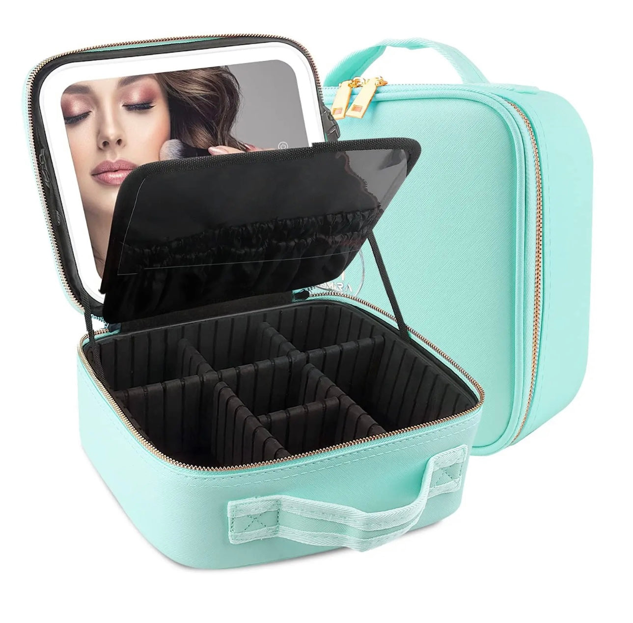 Luxura Pro Removable LED Mirror Makeup Organiser Case